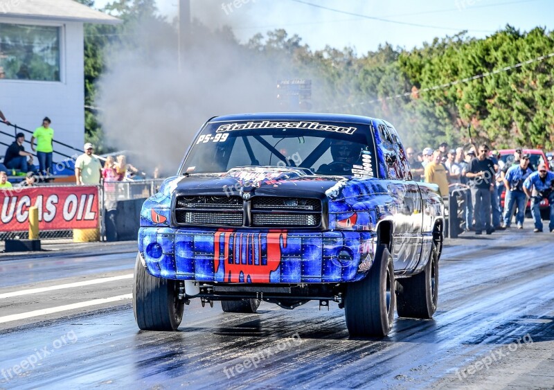 Diesel Drag Racing Truck Race