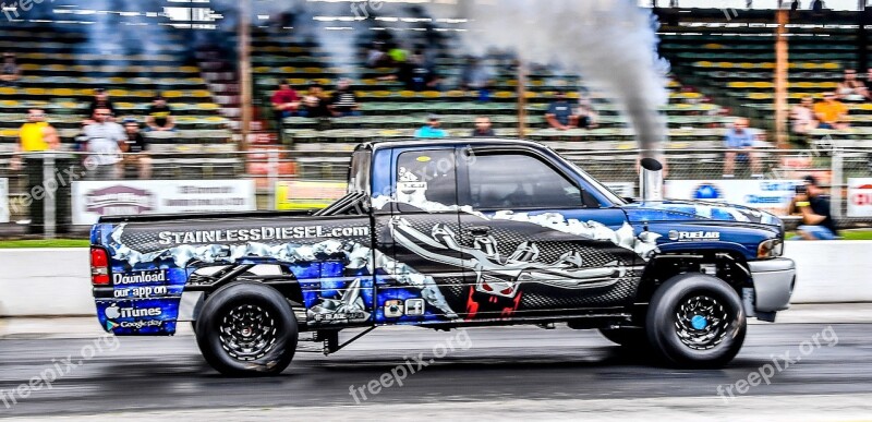 Diesel Drag Racing Truck Race