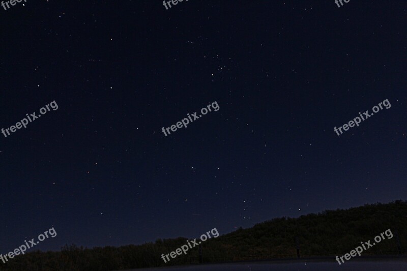 Midnight Sky Dark Stars Free Photos