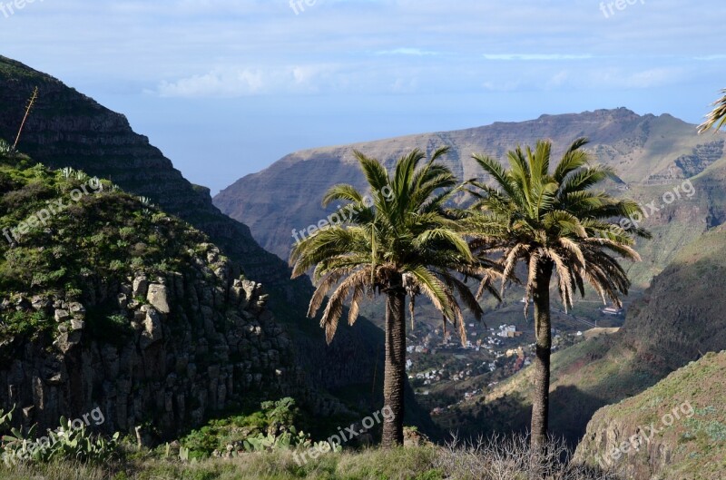 Palm Trees Mountains Sea Outlook Vacations