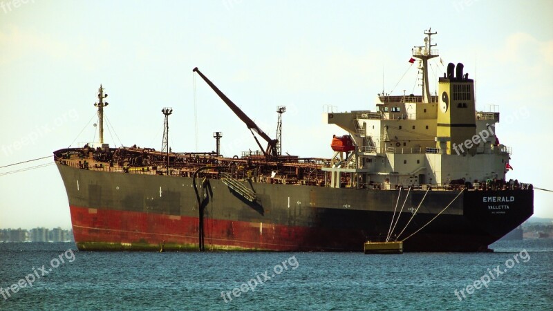 Ship Tanker Sea Vessel Oil