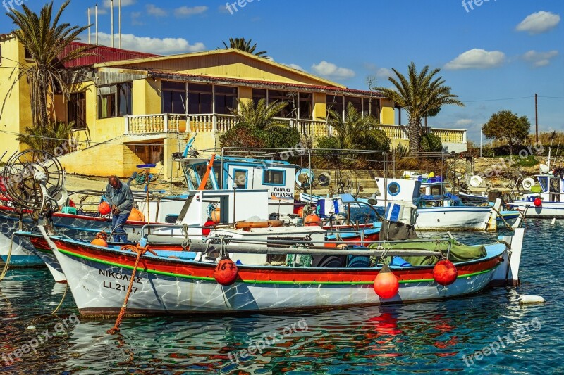 Boat Harbor Fishing Shelter Sea Traditional