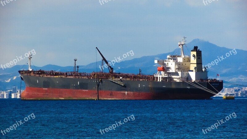 Ship Tanker Sea Vessel Oil