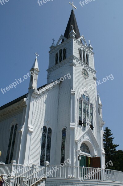 Church Tall Building Catholic Religion Old