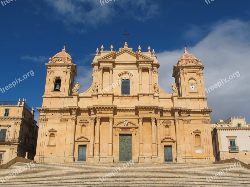 Cattedrale Di Noto Sicilia Italy Cathedral Church