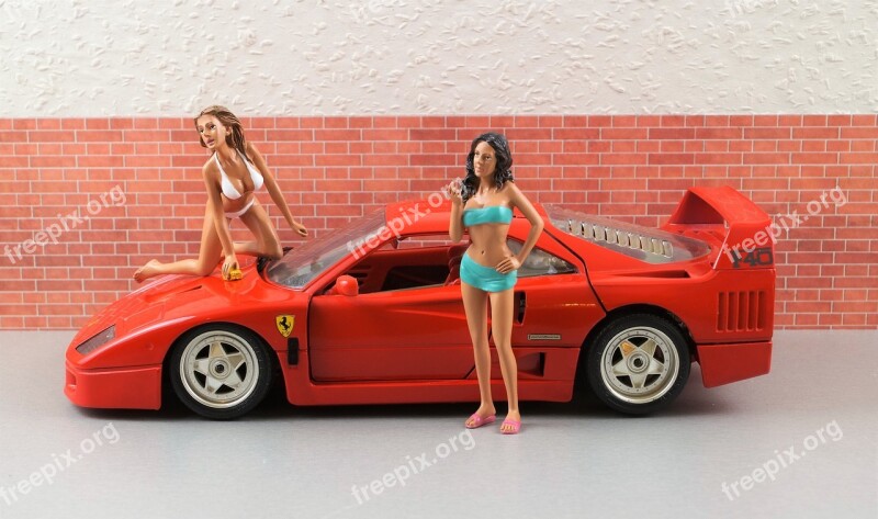 Model Car Ferrari Model Diorama Auto