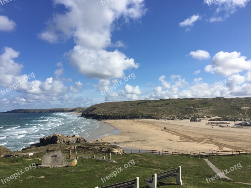 Perranporth Beach Cornwall Free Photos