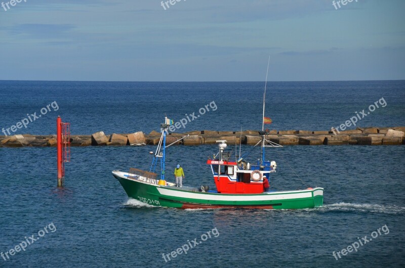 Boat Fisherman Sea Fishing Fishing Boat