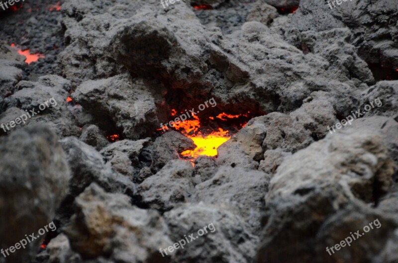 Lava Rock Nature Canary Islands Volcanic