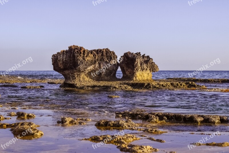 Rock Formation Rocky Coast Erosion Sea