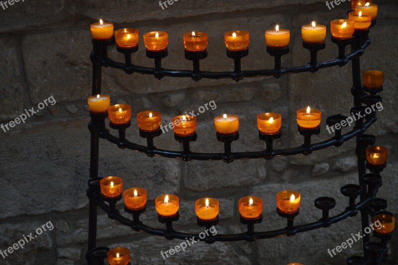 Tea Lights Prayer Church Candles Lights