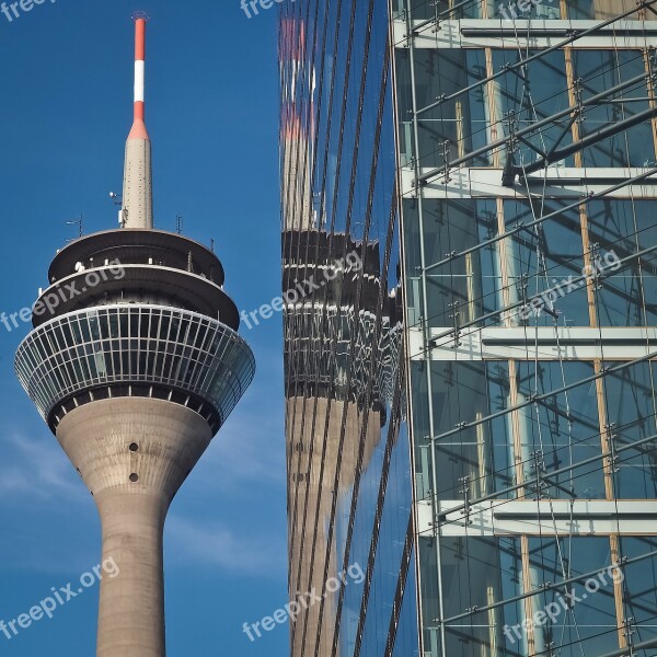 Architecture Mirroring Modern Facade Building