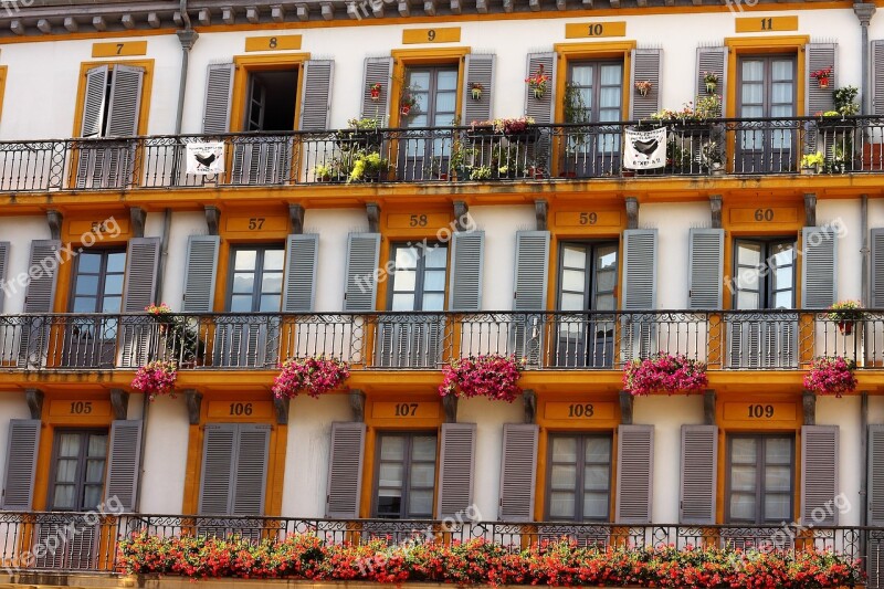 House Facade Yellow Window Building House