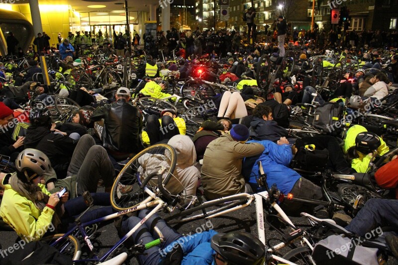 Protest Demonstration Stop Killing Cyclists London Demo