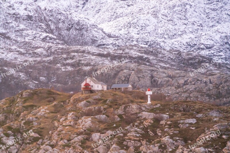 Norway Coast Mountain Architecture Scandinavia