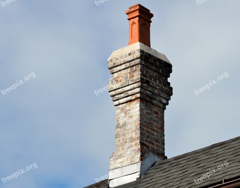 Vintage Chimney Retro Old Structure Building