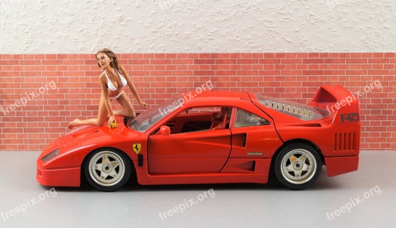 Model Car Ferrari Model Diorama Auto