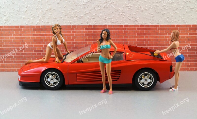 Model Car Ferrari Model Diorama Auto