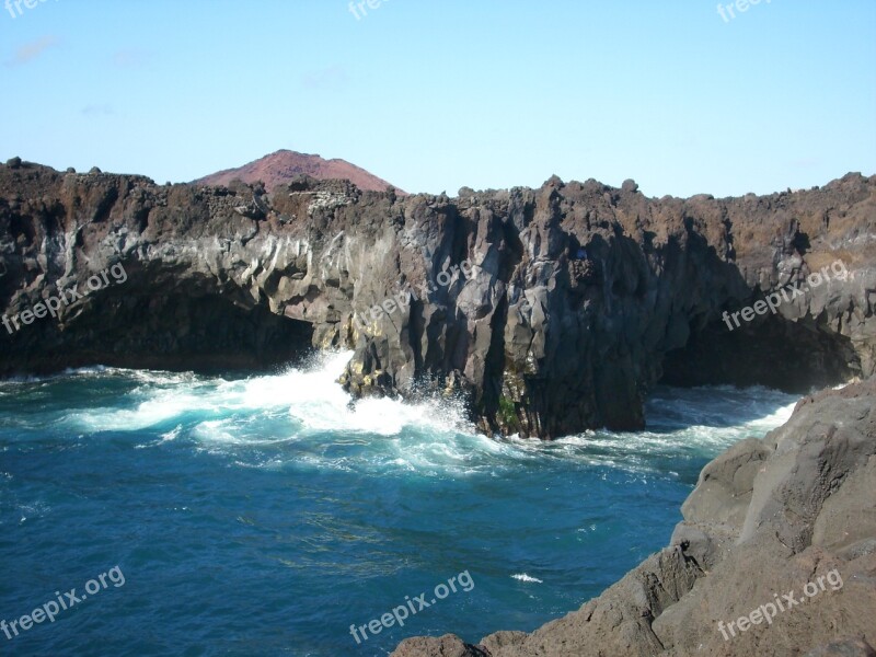 Water Rocks Sea Ocean Landscape