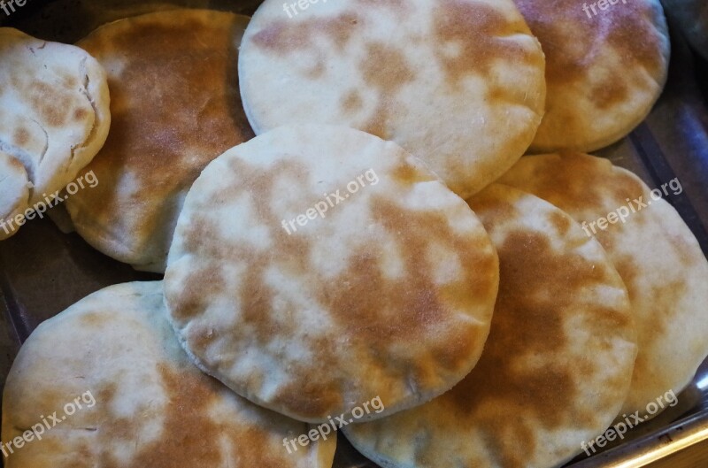 Baked Bread Pita Arabic Bread Free Photos