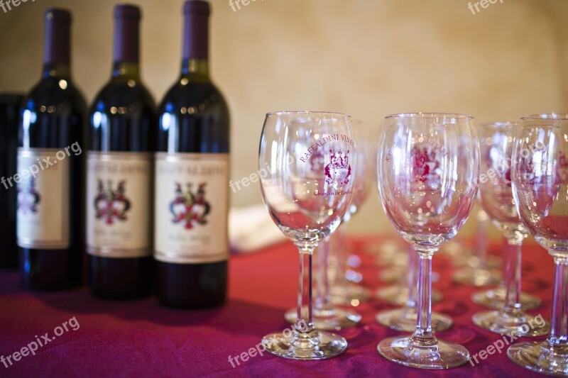 Wine Bottle Wine Glass Wine Glass Free Photos