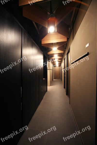 Corridor Into Exclusive Hospital Interior Free Photos