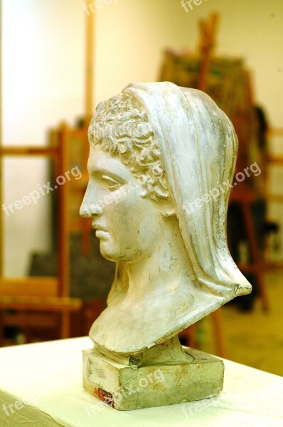 School Atelier Gypsum Model Bust