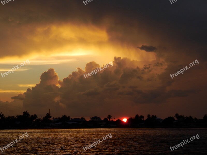 Evening Sky Storm Clouds Storm Dark Clouds Cloud Front