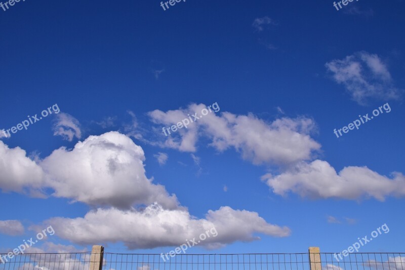 Sky Fence Border Across The Border Over The Fence