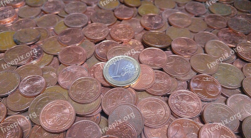 Money Coins Euro Cent Copper