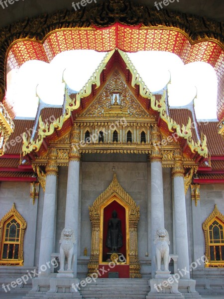 Thailand Temple Marble Temple Wats Buddhism Buddhist