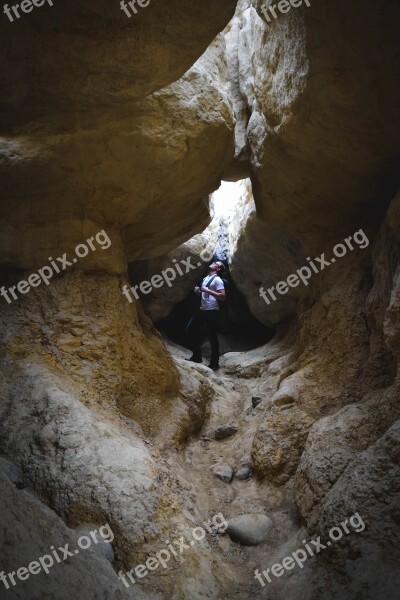 Cave Dark Colorado Hike Hiker