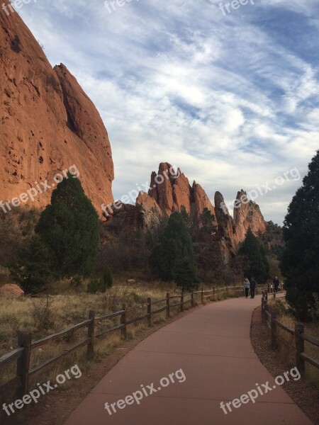 Red Rock Landscape Nature Scenic Stone