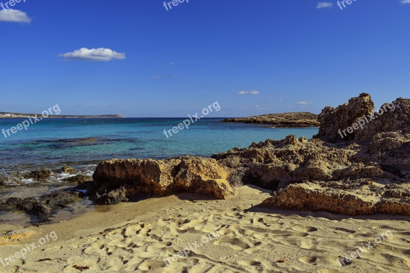 Beach Cove Sand Nature Sea