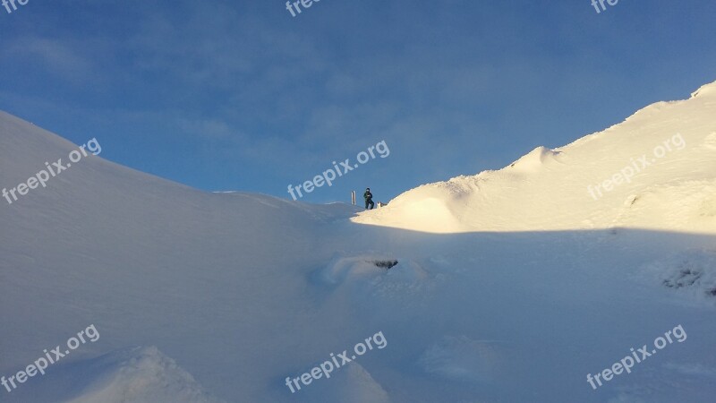 Snow Downhill Skiing Sky Slalom Winter