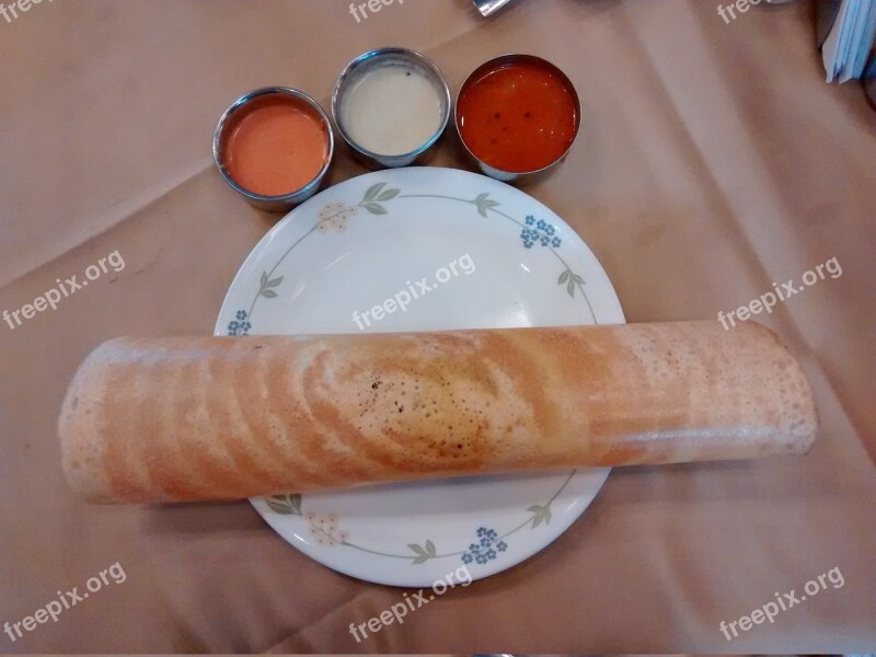 Dosa Masala Dosa Food India Kerala