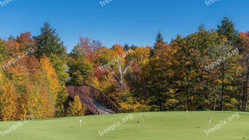 Vermont Stowe Fall Foliage Autumn