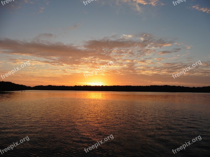 Sunset Beach Campeche Sea Landscape