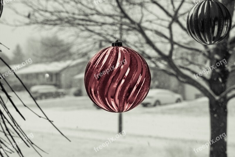 Winter Christmas Holiday Decoration December