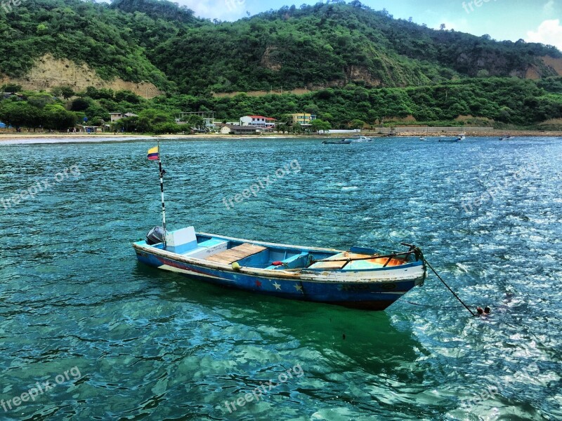 Sea Boat Beach Ocean Water