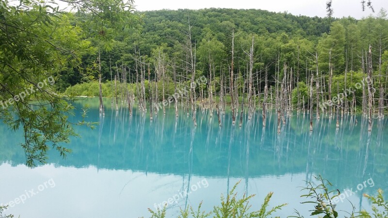 Hokkaido Aoi Ike Aoi-ike Lake Lake Japan