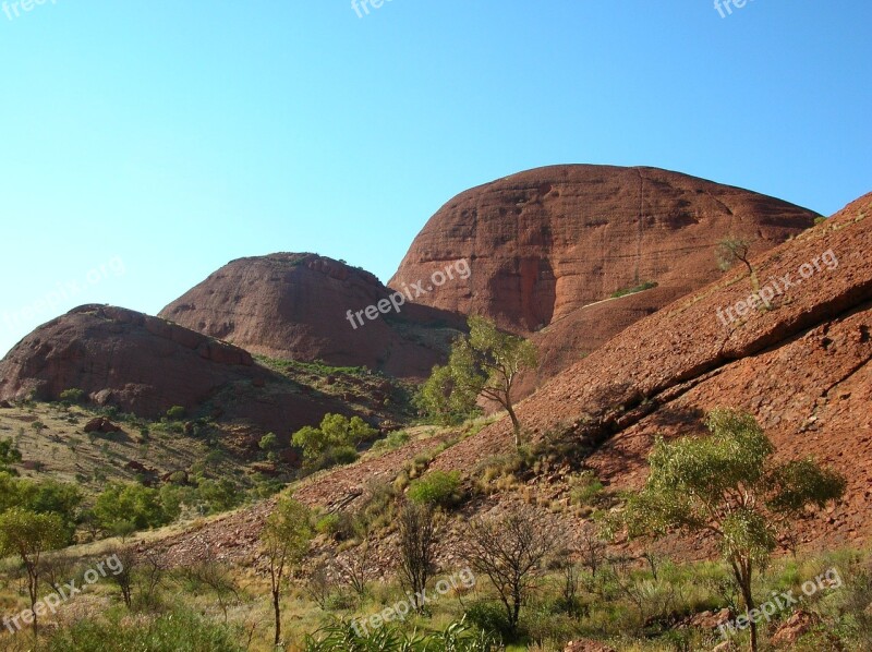 Olgas Mountain Australia Nature Uluru