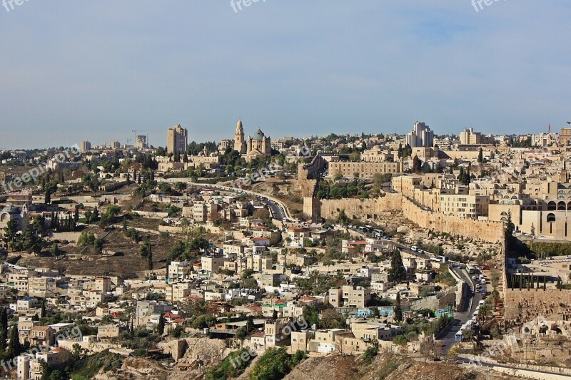 Jerusalem Panorama Of Jerusalem View Israel The Old Town