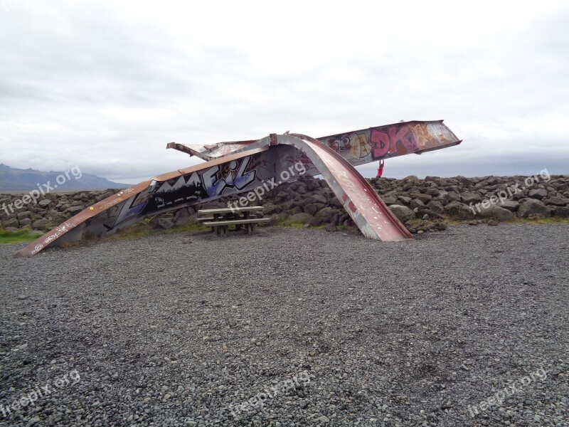 Iron Bridge Iceland Volcano Trails Free Photos