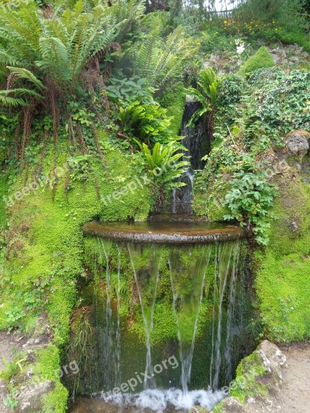 Landscape Nature Fountain Green Plants Free Photos