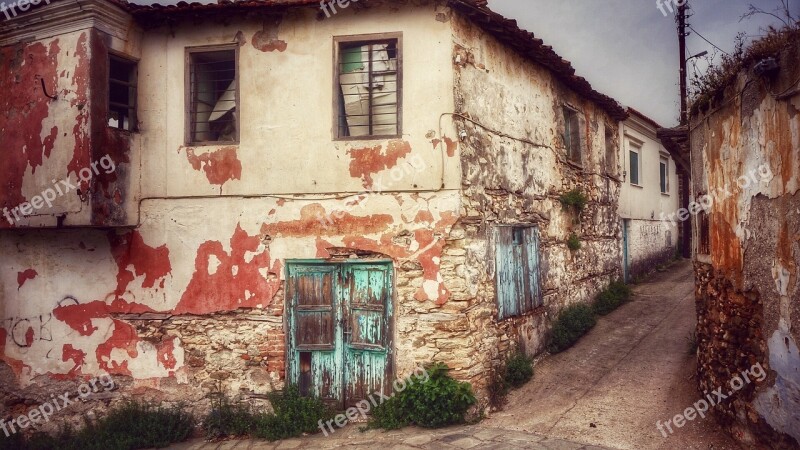 Street Greece Old House Old Town Krot