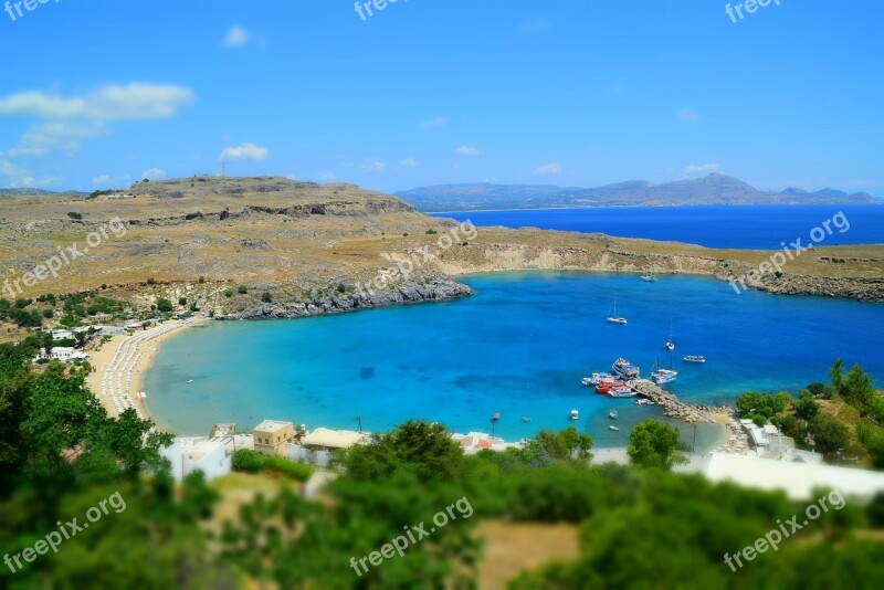 Lake Rhodes Lindos Greece Vacations