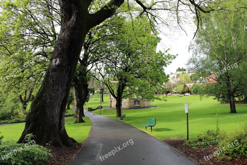 Saint David's Park Australia Hobart Tasmania Bench