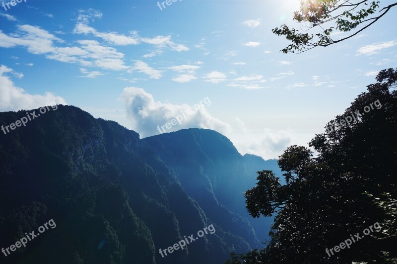 Sichuan Mountain The Scenery Free Photos