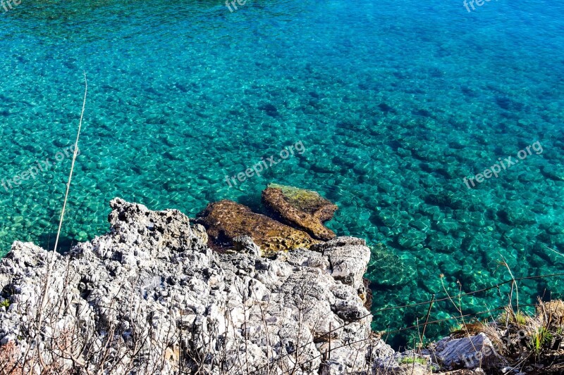 Blue Turquoise Water Sea Crystal